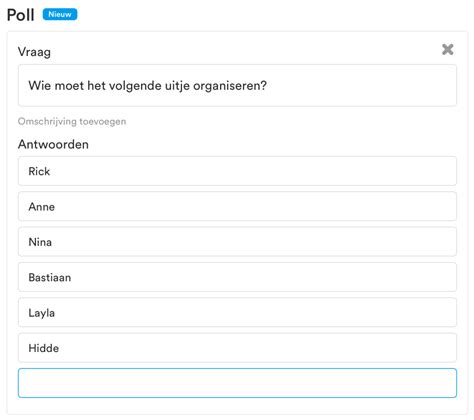 wat is een poll in datumprikker|Outlook